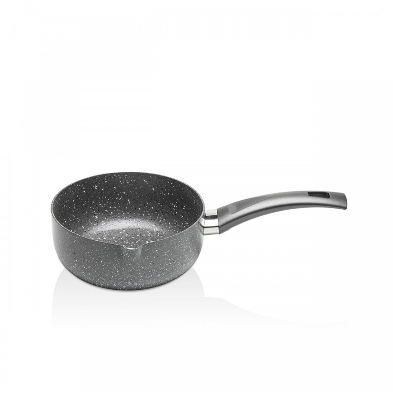 16 CM Gri Granit Sütlük Cezve