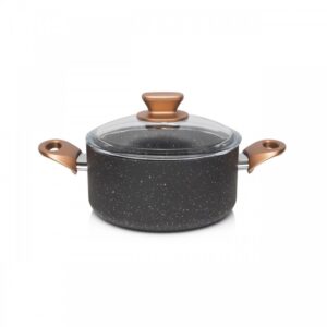 Mat Siyah Renk 26 Cm Granit Derin Tencere