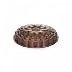 Ayçiçeği Desenli Bronz 26 CM Kek Kalıbı